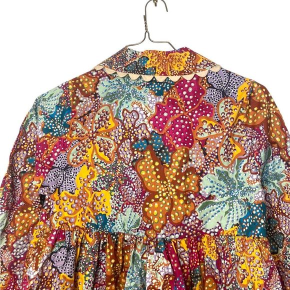 Kiki Vargas Patterned Babydoll Top - Picture 4 of 10